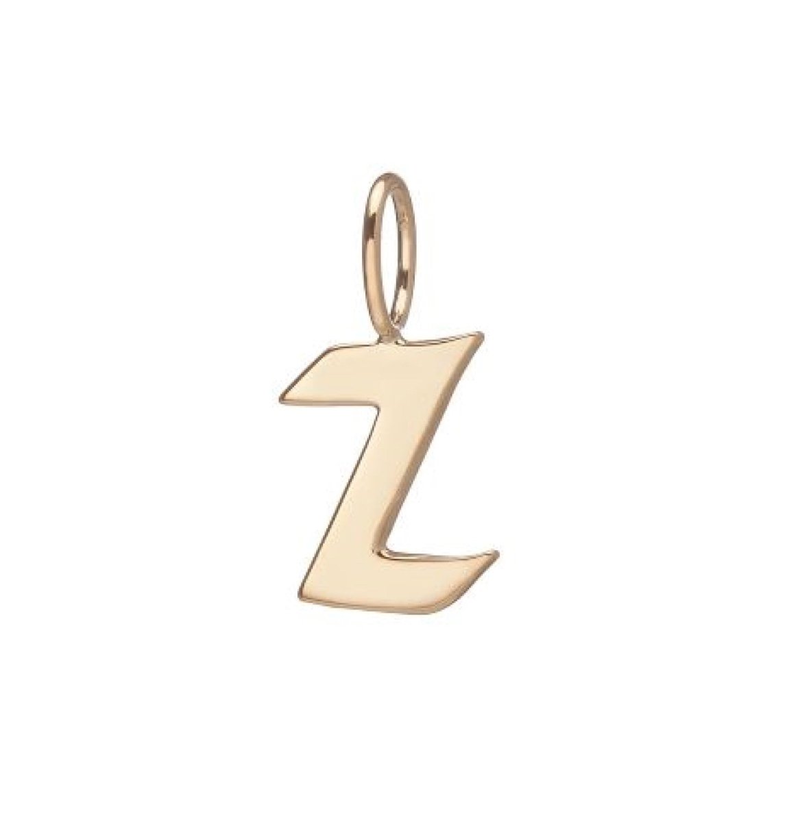 Gold Filled Charm Personalized Gotic Initial Letter Charm Necklace, Custom Old English Font Style, Delicate Initial Necklace For Women Men (Small) | A-213 to A238, A-240 to A-265 - DLUXCA