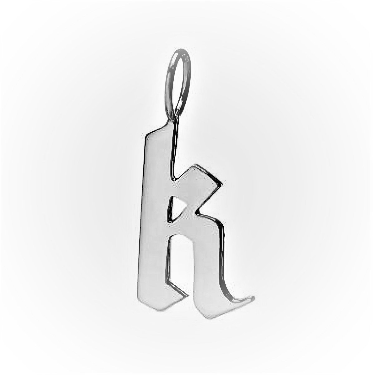 Gold Filled Charm Personalized Gotic Initial Letter Charm Necklace, Custom Old English Font Style, Delicate Initial Necklace For Women Men (Small) | A-213 to A238, A-240 to A-265 - DLUXCA