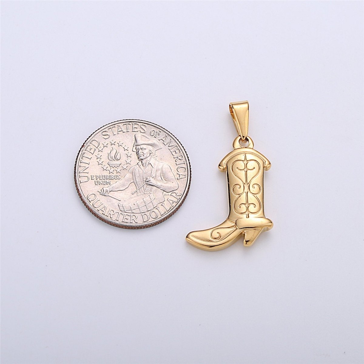 Gold Filled Cowgirl Boots Charms- Cowgirl Party Pendant- Silver Cowboy Boot Charm Cowgirl Boots Pendant for Necklace Bracelet J-657 J-662 - DLUXCA