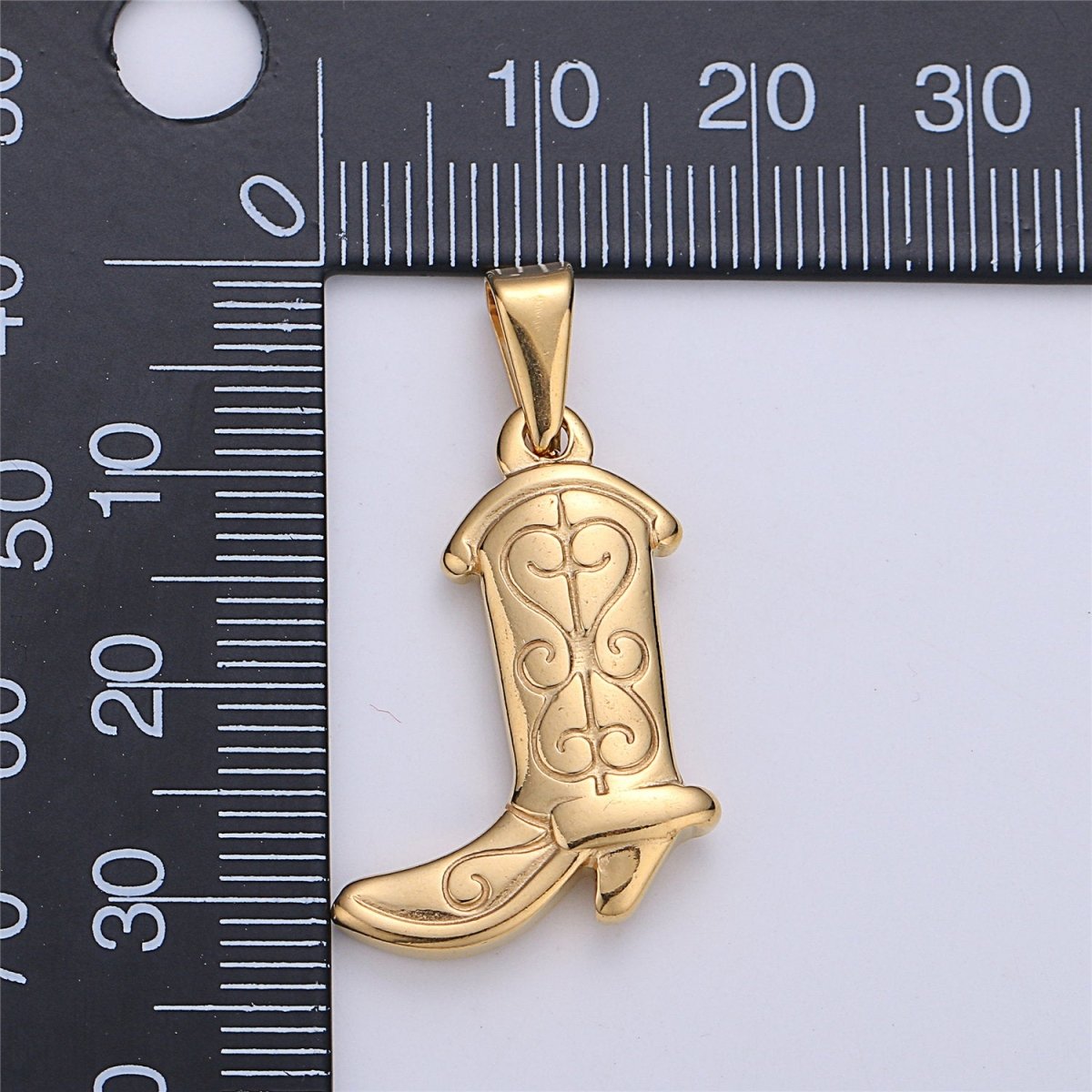 Gold Filled Cowgirl Boots Charms- Cowgirl Party Pendant- Silver Cowboy Boot Charm Cowgirl Boots Pendant for Necklace Bracelet J-657 J-662 - DLUXCA