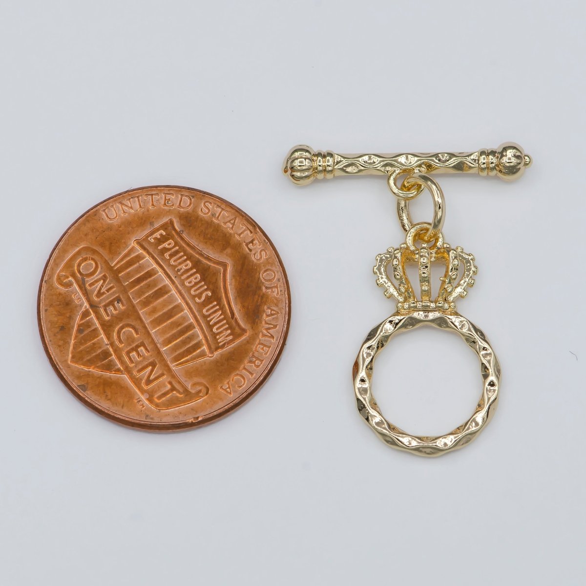 Gold Filled Crown Style Toggle Clasp For Jewelry Making DIY Necklace Bracelet Anklet L-312 - DLUXCA