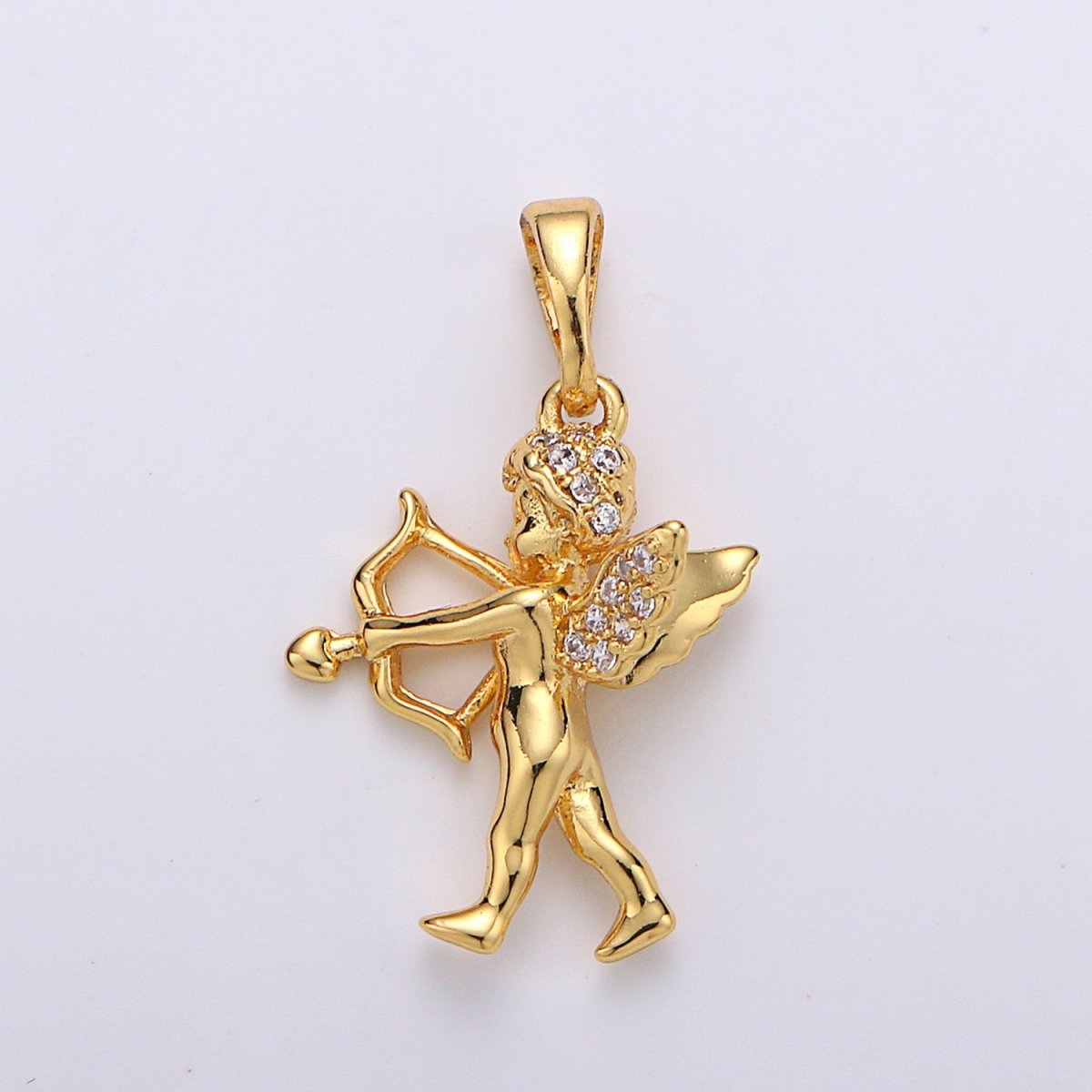 Gold Filled Cupid Pendants J-068 - DLUXCA