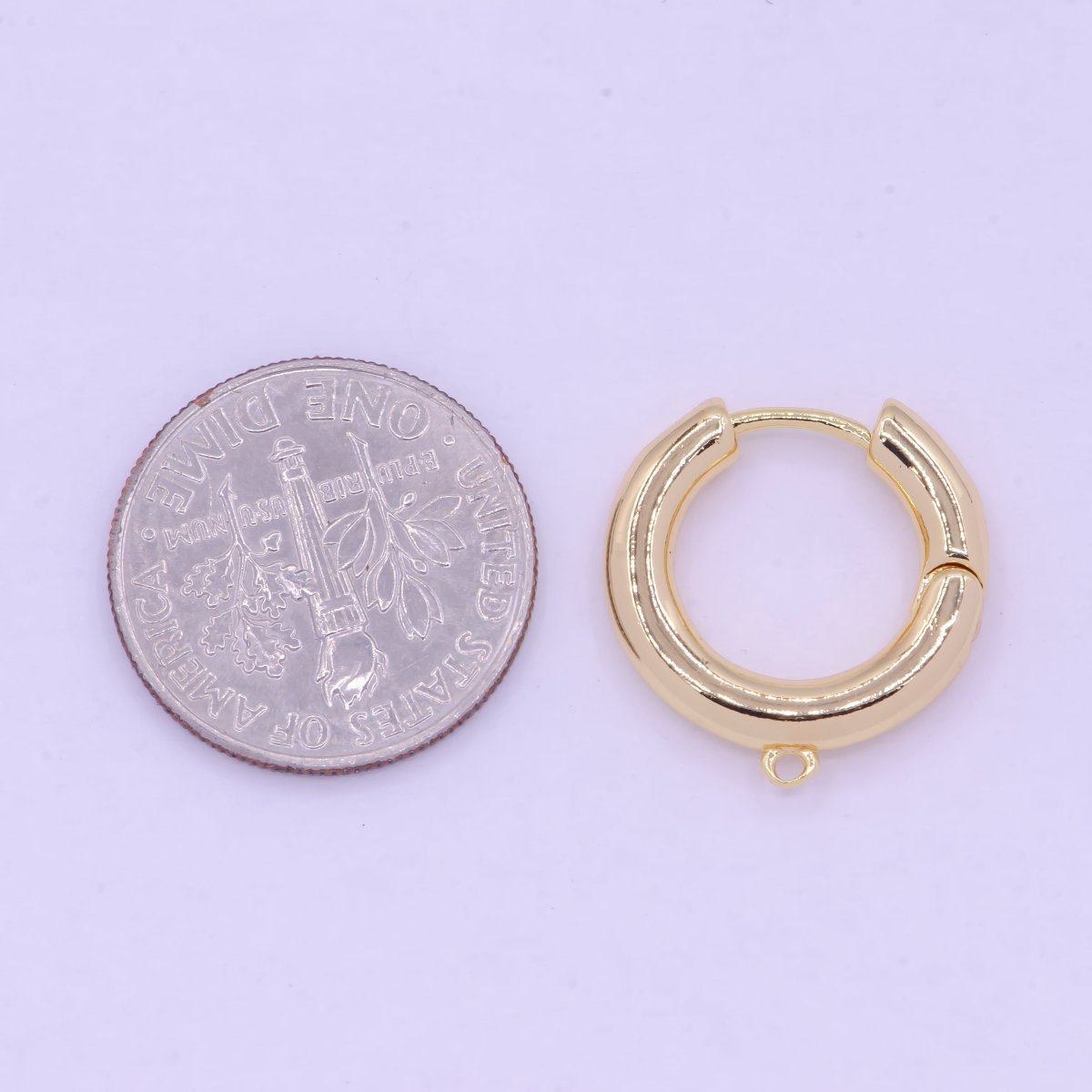 Gold Filled Earring Hoops Lever Back one touch w/ Close link Lever Hoop earring Nickel free Lead Free for Earring Charm Making Findings L-846 - DLUXCA