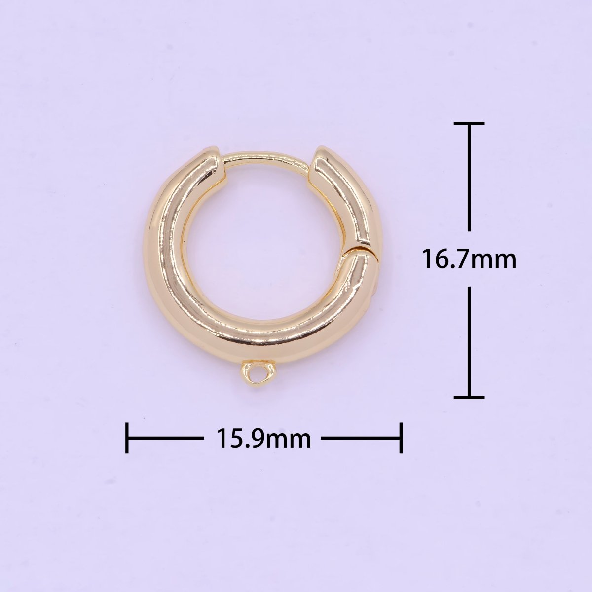 Gold Filled Earring Hoops Lever Back one touch w/ Close link Lever Hoop earring Nickel free Lead Free for Earring Charm Making Findings L-846 - DLUXCA