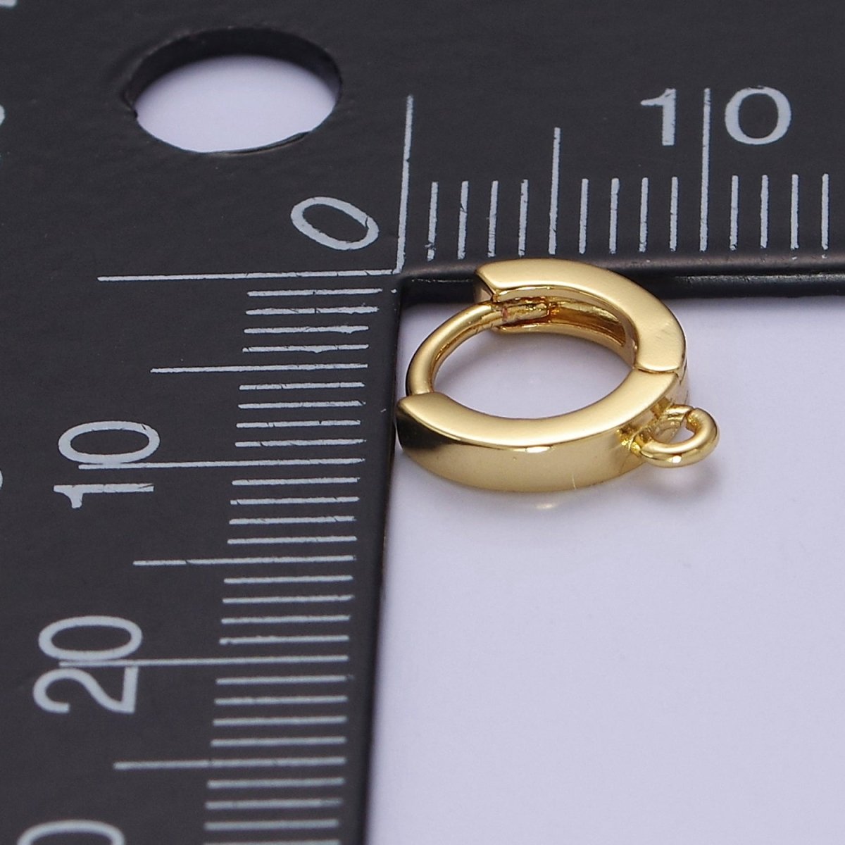 Gold Filled Earring Hoops Lever Back one touch w/ open link Lever Hoop earring Nickel free Lead Free for Earring Charm Making Findings L-734 - DLUXCA