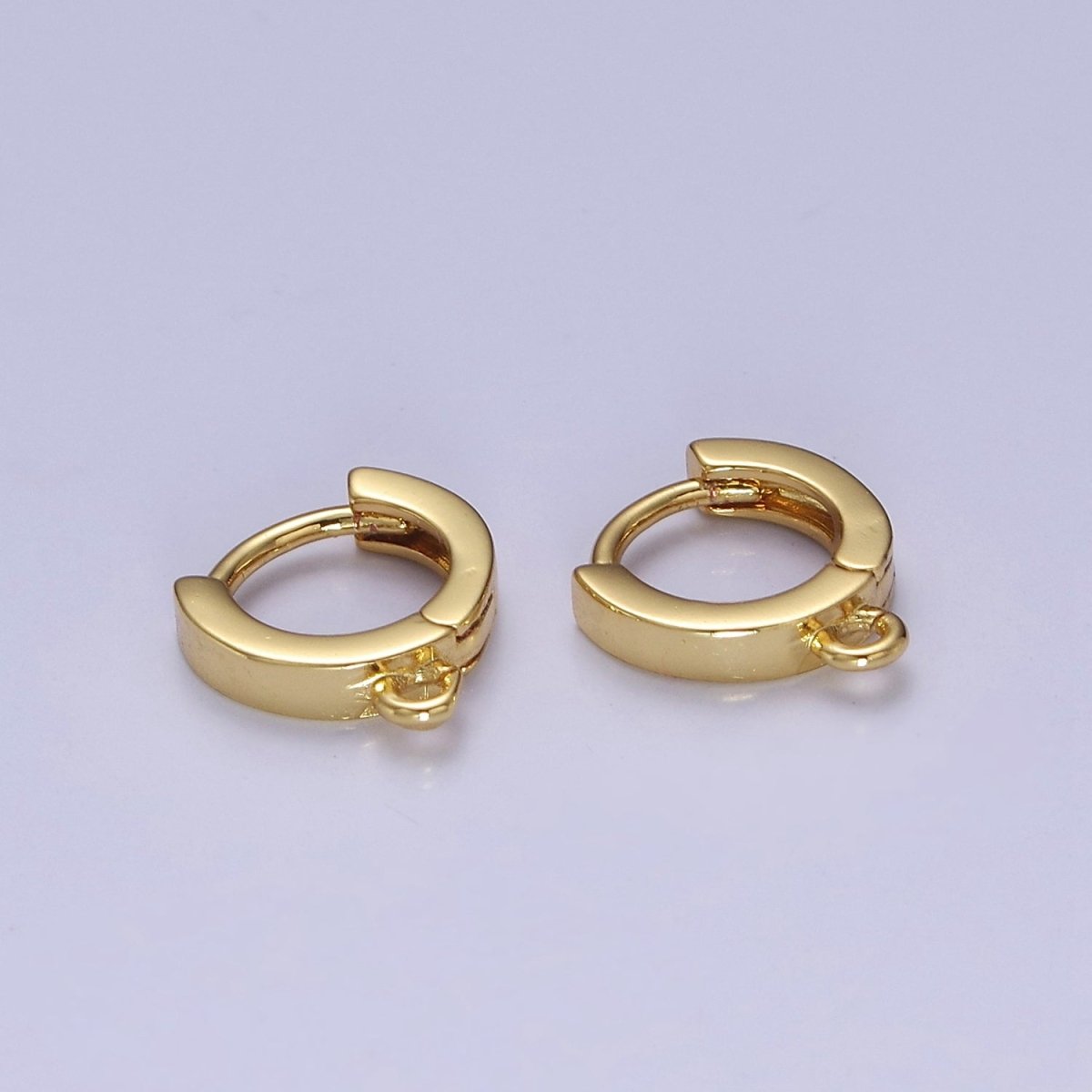 Gold Filled Earring Hoops Lever Back one touch w/ open link Lever Hoop earring Nickel free Lead Free for Earring Charm Making Findings L-734 - DLUXCA