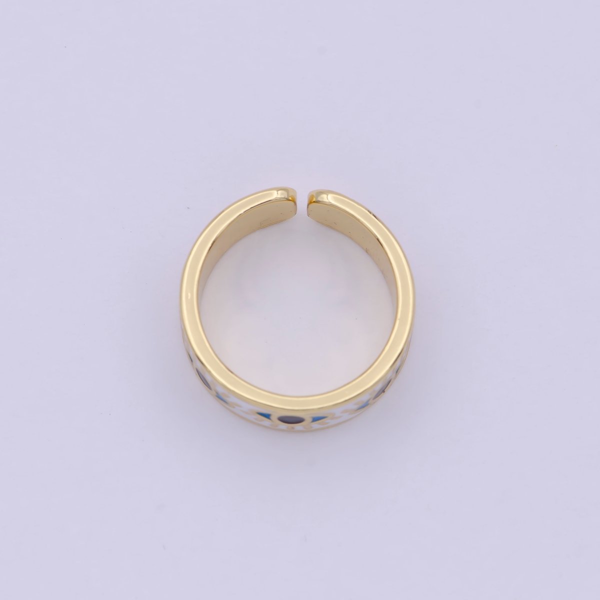 Gold Filled Evil Eye Ring Jewelry, Protection Ring, Eye Ring, Evil Eye, Statement Ring, Stacking Ring, Gift for her U-192 U-193 - DLUXCA