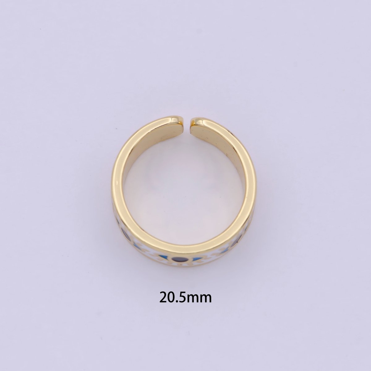 Gold Filled Evil Eye Ring Jewelry, Protection Ring, Eye Ring, Evil Eye, Statement Ring, Stacking Ring, Gift for her U-192 U-193 - DLUXCA