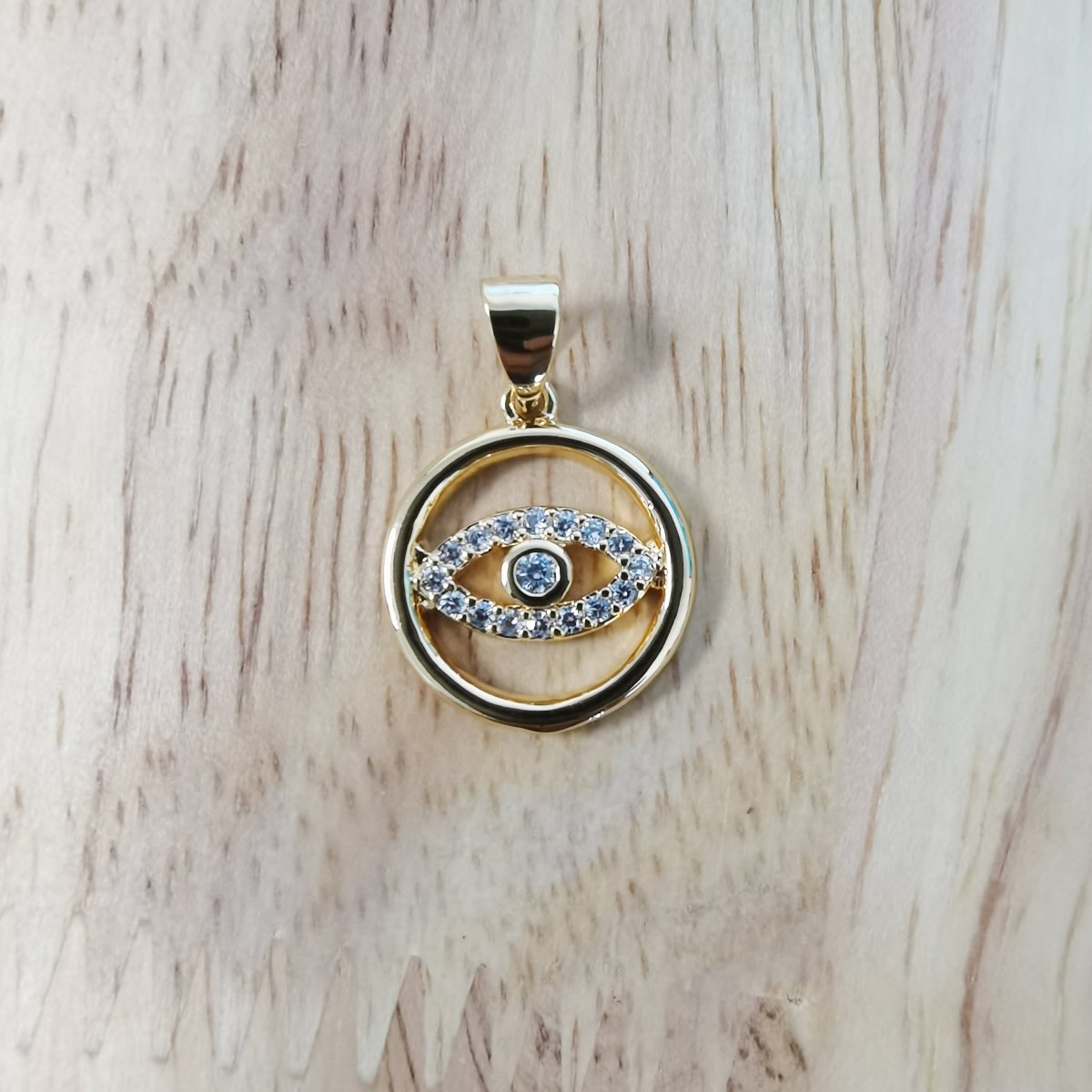 Gold Filled Eye Round Pendants I-887~I-888 - DLUXCA