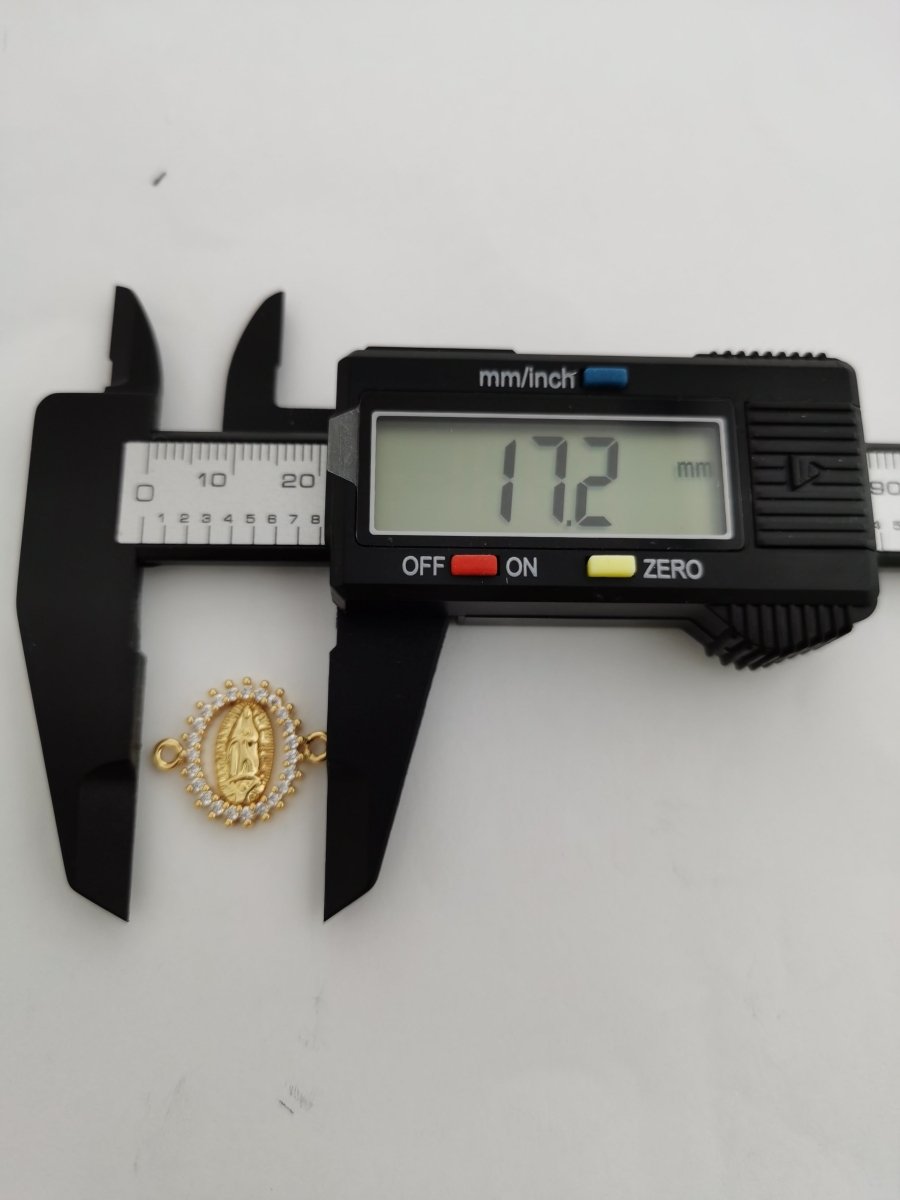 Gold Filled Holy Mary Connector F-462 - DLUXCA