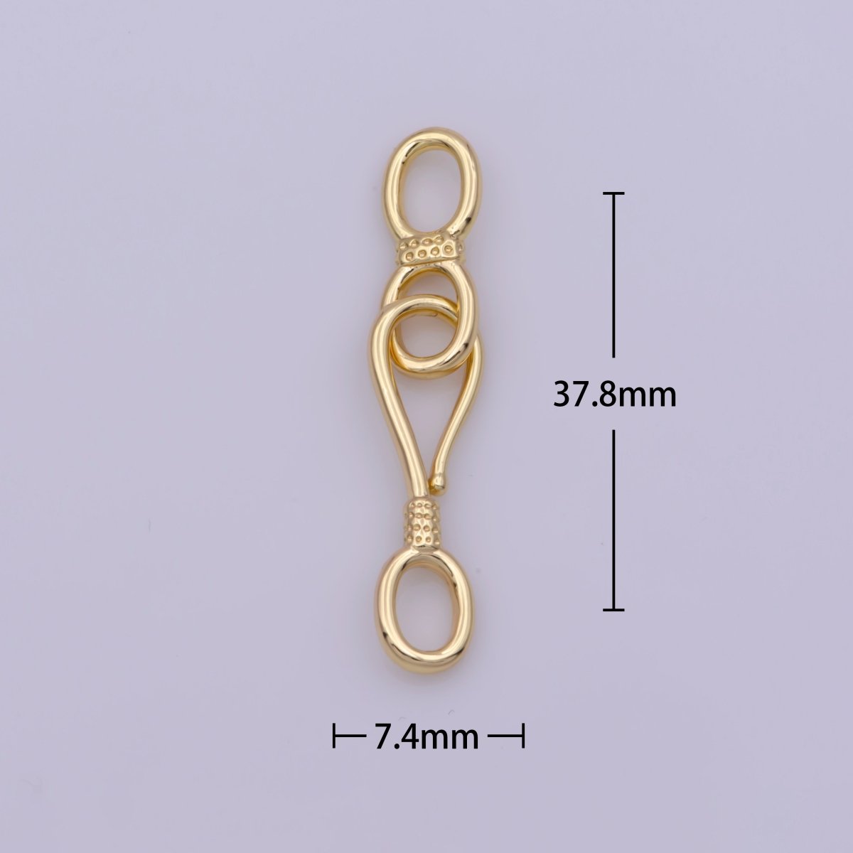 Gold Filled Link Connector for Bracelet End Clasp making supply L-560 - DLUXCA