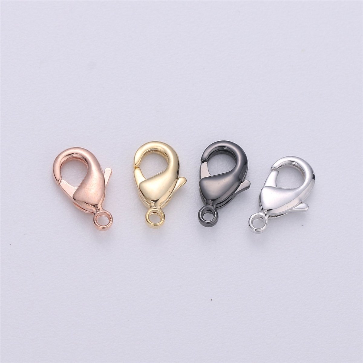 Gold Filled Lobster Clasp Rose Gold / Gold / Black / Silver For DIY Bracelet Necklace Anklet Jewelry Making K-720 - K-723 - DLUXCA
