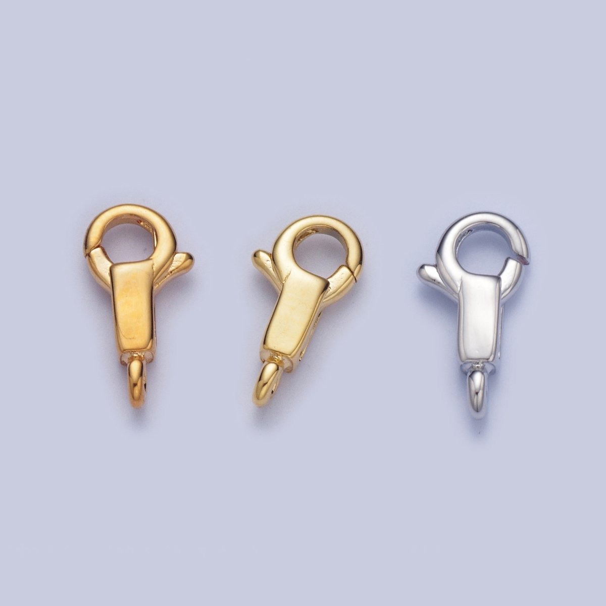 Gold Filled Long Body Lobster Clasps Supply, Round Spring Ring Head with Rectangular Body Closure Jewelry Supply L-870 L-871 L-918 - DLUXCA