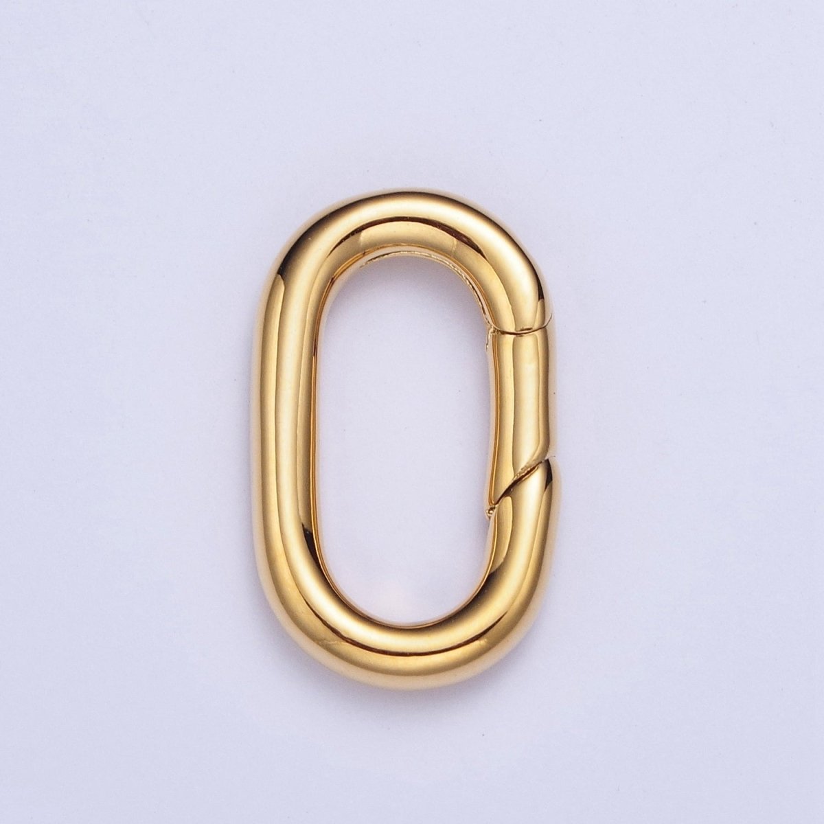 Gold Filled Long Oval Spring Gate For Jewelry Making Supply Closure Charm Holder L-819 L-821 - DLUXCA