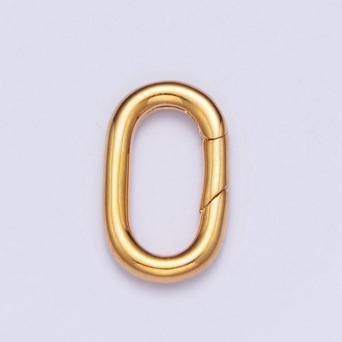 Gold Filled Long Oval Spring Gate For Jewelry Making Supply Closure Charm Holder L-819 L-821 - DLUXCA