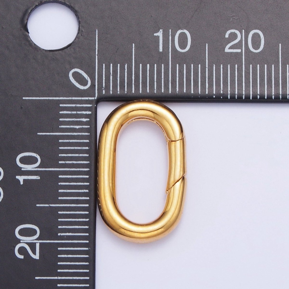Gold Filled Long Oval Spring Gate For Jewelry Making Supply Closure Charm Holder L-819 L-821 - DLUXCA