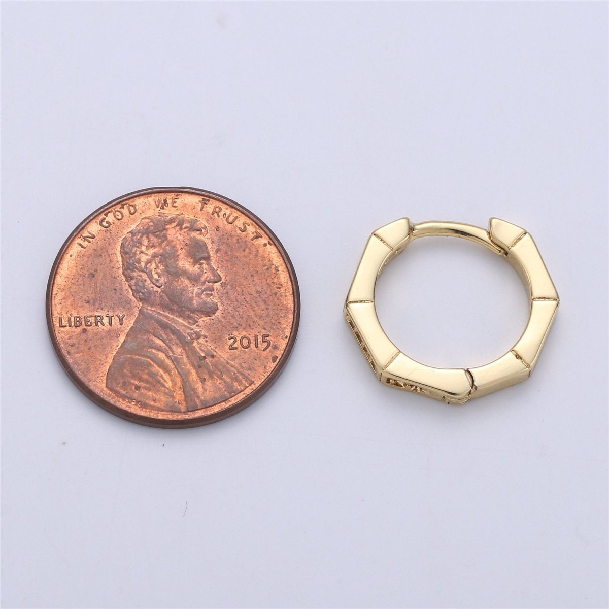 Gold Filled Micro Pave CZ 16 mm-Lever Back Earrings-Minimalist Earrings-Every Day Earrings -Nickel free -daily jewelry K-337 - DLUXCA