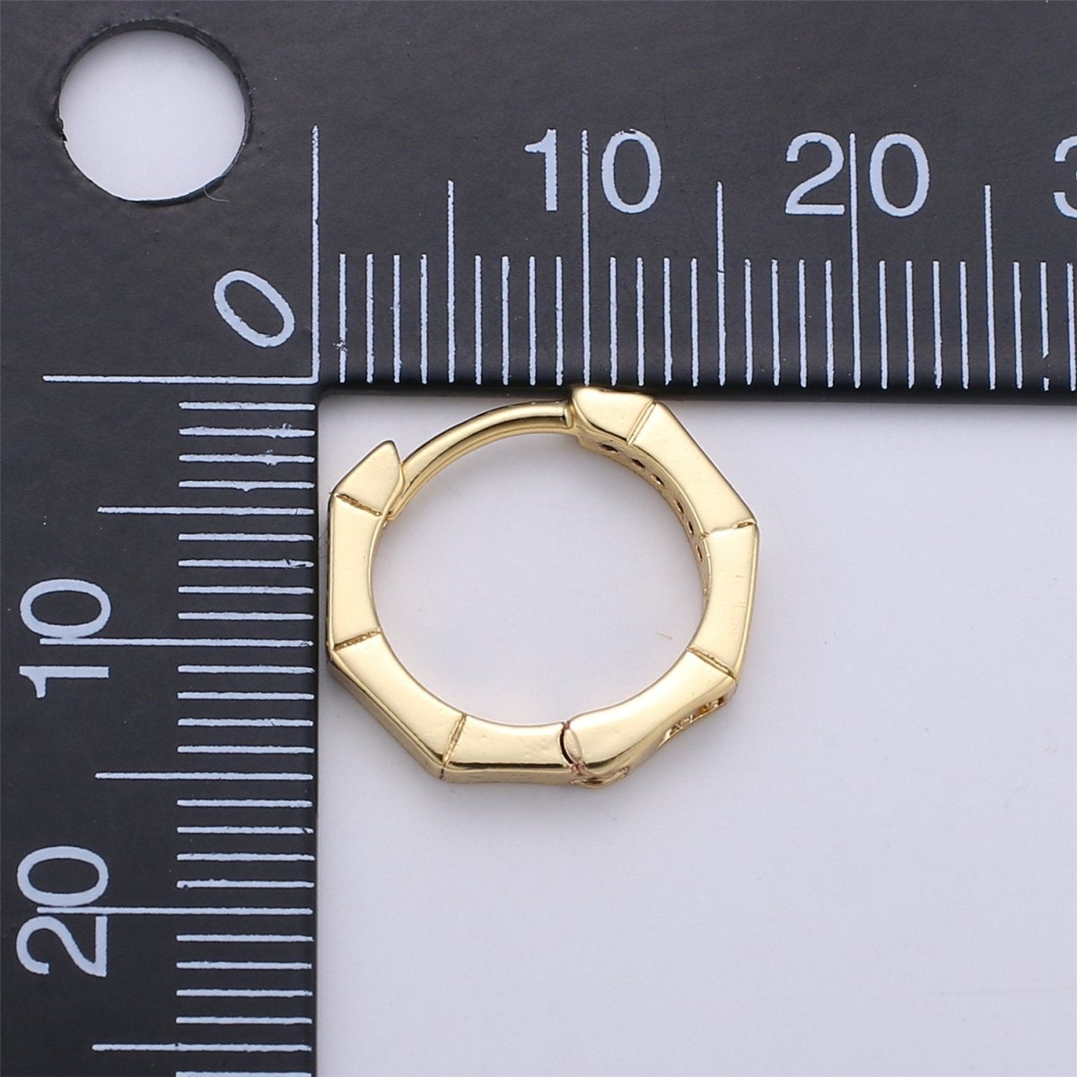 Gold Filled Micro Pave CZ 16 mm-Lever Back Earrings-Minimalist Earrings-Every Day Earrings -Nickel free -daily jewelry K-337 - DLUXCA