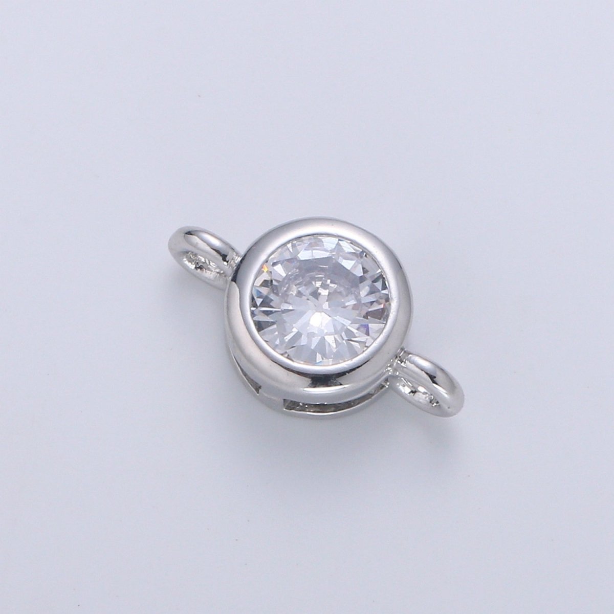 Gold Filled Mini Circle Charm Connectors Link Connector for Bracelet, Earring, Necklace Supply- F-826-F-827 - DLUXCA