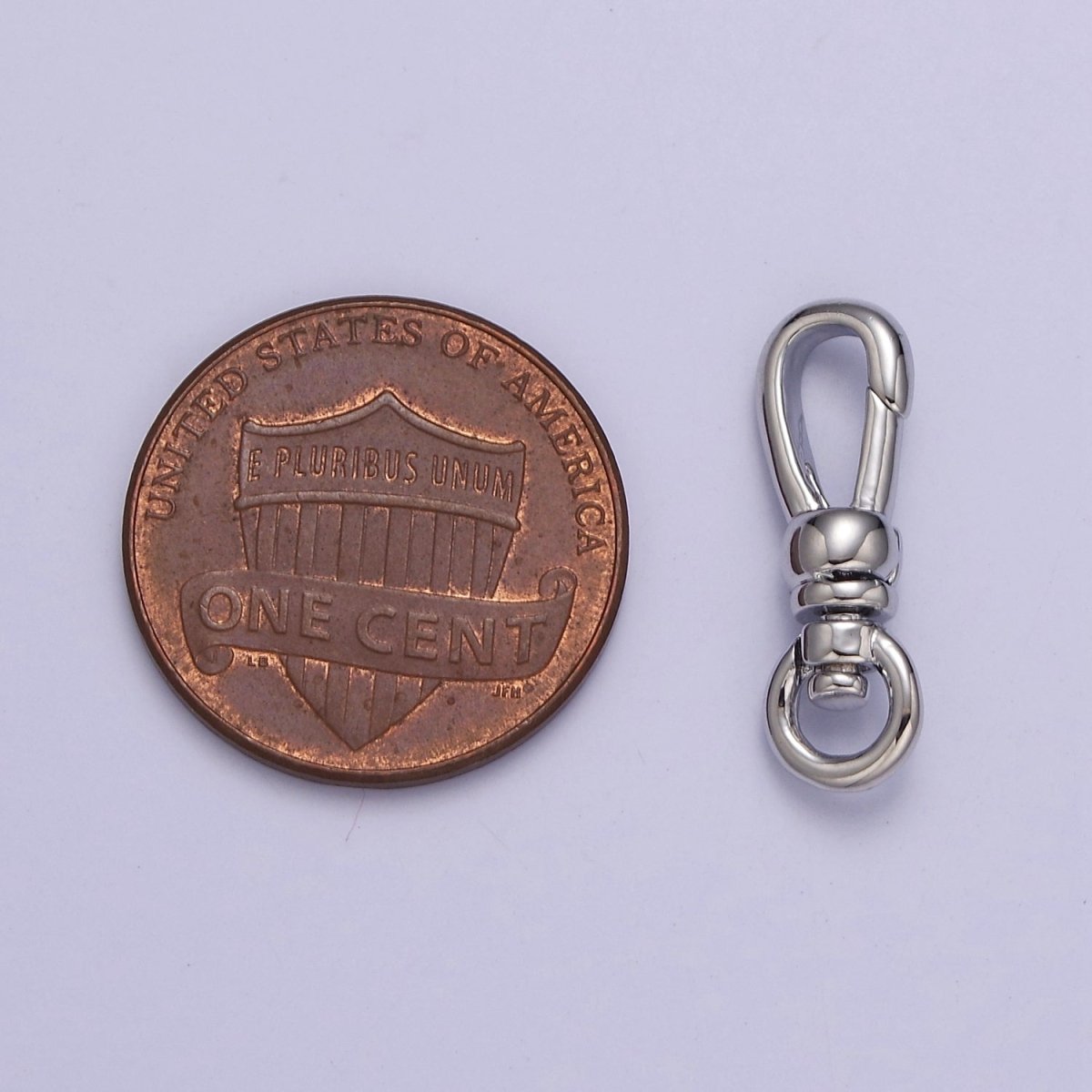 Gold Filled Push Gate Snap Clasps Closure with Round Swivel in Gold & Silver L-719 L-720 - DLUXCA