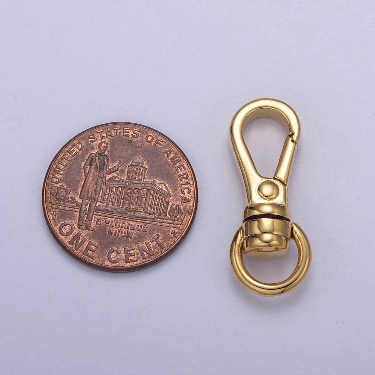 Gold Filled Push In Clasp, Plain Lobster Clasp, Enhancer Link to Charms, 25X10mm L-662 L-663 - DLUXCA