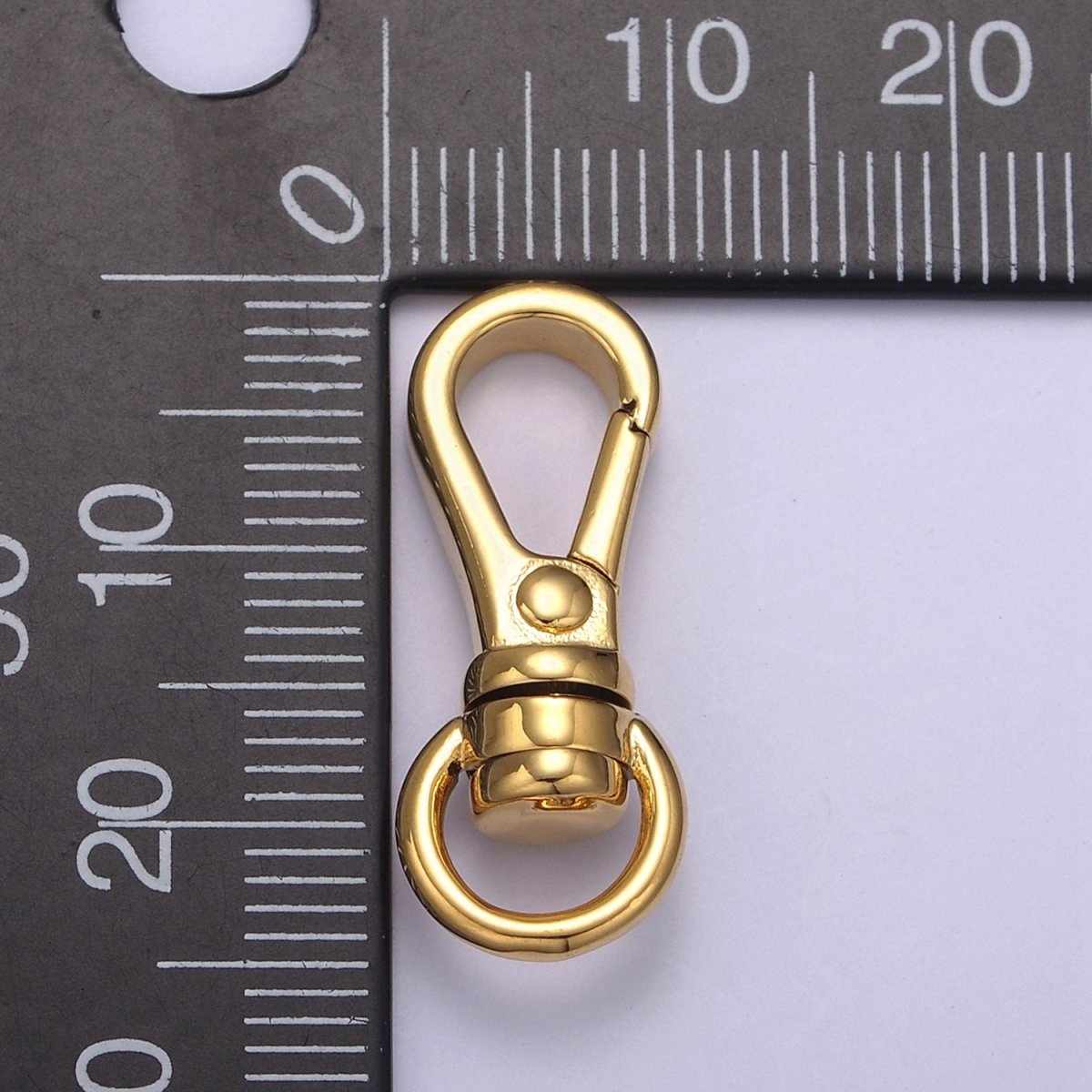 Gold Filled Push In Clasp, Plain Lobster Clasp, Enhancer Link to Charms, 25X10mm L-662 L-663 - DLUXCA