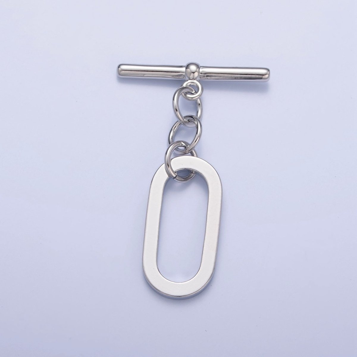 Gold Filled Rectangular Long Oval Toggle Clasps Closure in Gold & Silver L-747~L-749 - DLUXCA