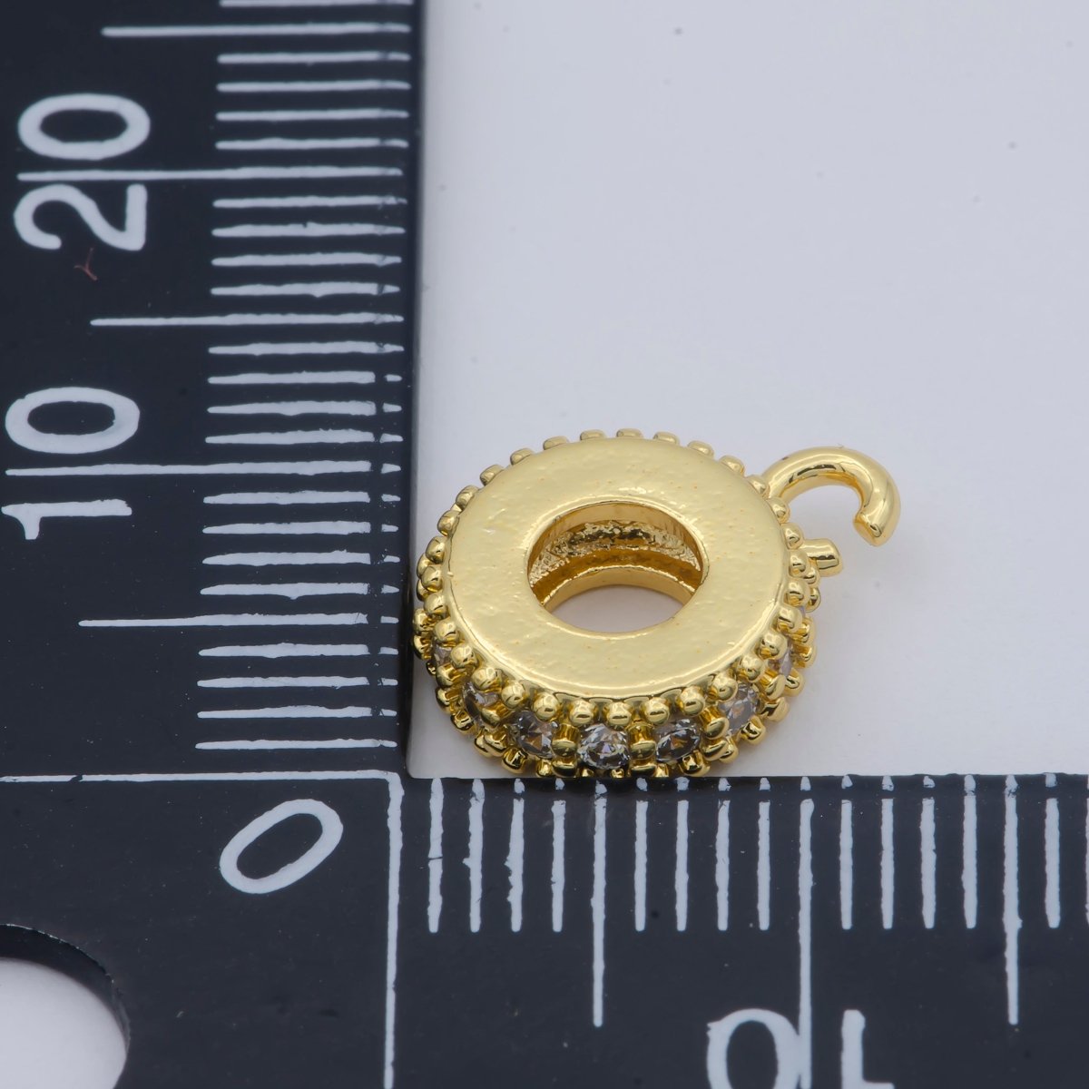 Gold Filled Round Ring Charm M-363 - DLUXCA