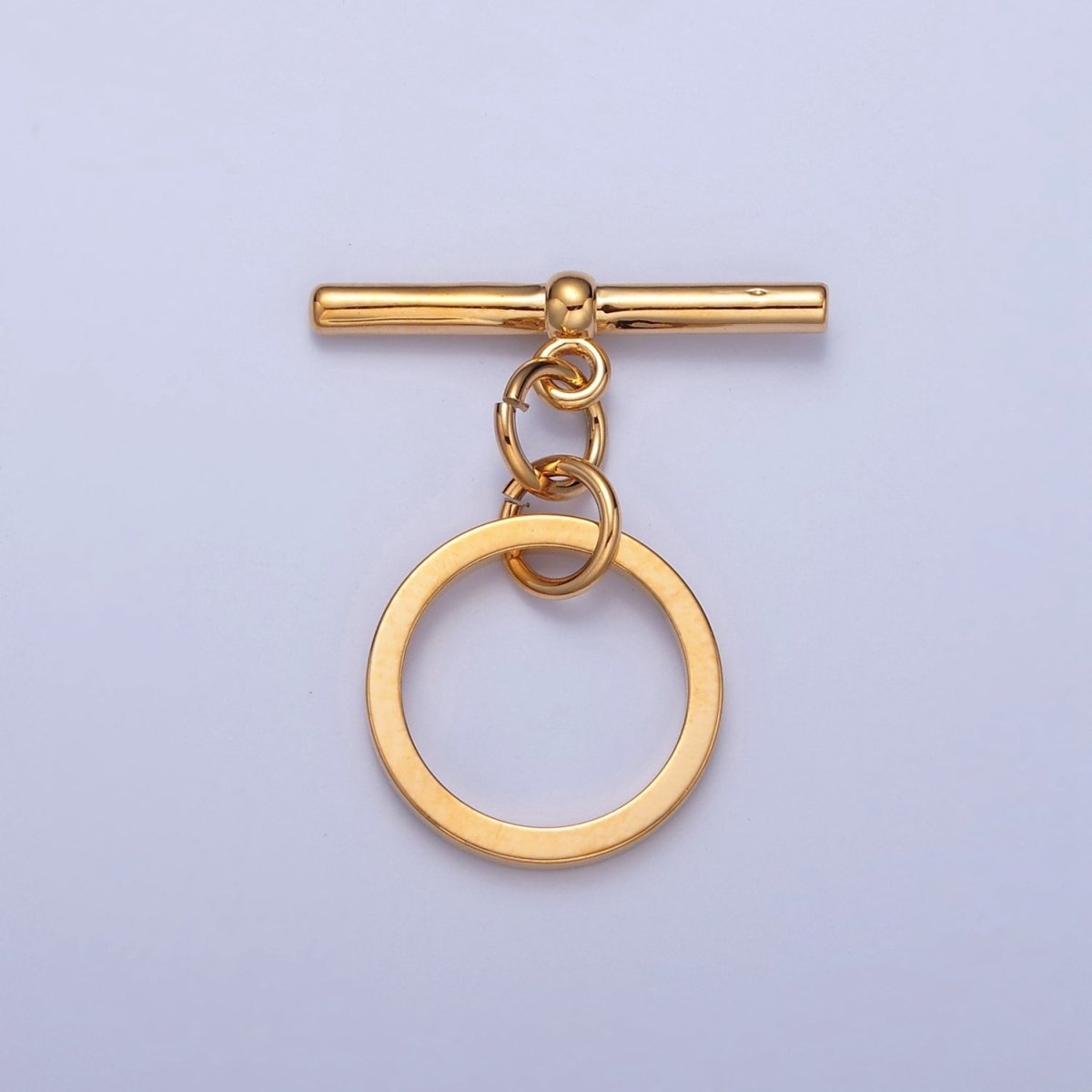 Gold Filled Round Toggle Clasps Closure in Gold & Silver L-750~L-753 - DLUXCA