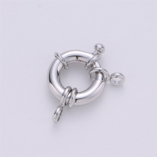 Gold Filled Sailor's Clasp, Large Spring Ring Include Loops 10mm / 13mm / 15mm / 17mm / 19mm / 21mm for Large Necklace, Bracelet, Anklets Findings K-004 - K-006 K-276 - K-278 K-615 K-568 - DLUXCA
