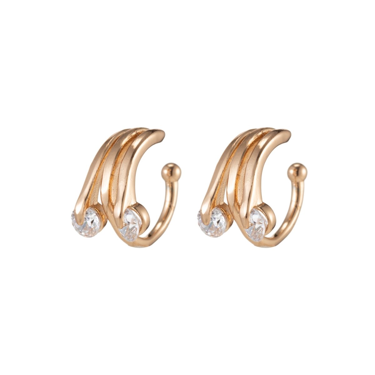 Gold Filled Simple Minimalist Earcuffs - AI-042 - DLUXCA