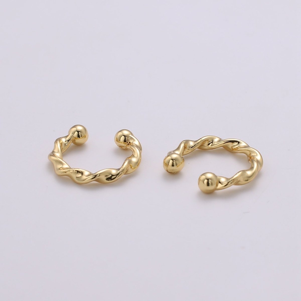 Gold Filled Simple Twist Earcuffs - AI-094 - DLUXCA