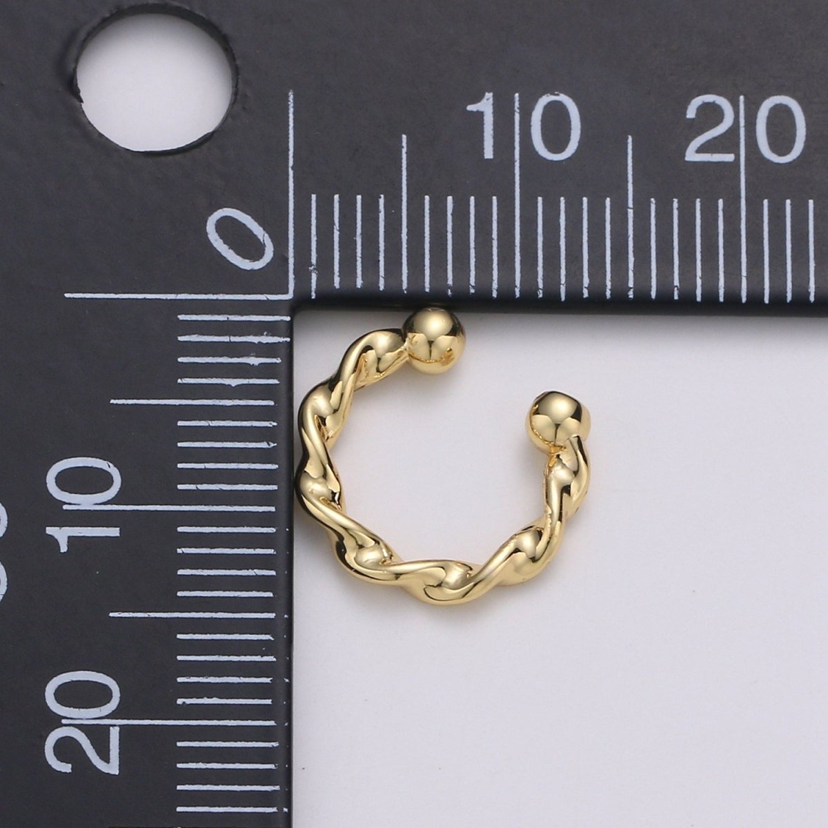 Gold Filled Simple Twist Earcuffs - AI-094 - DLUXCA