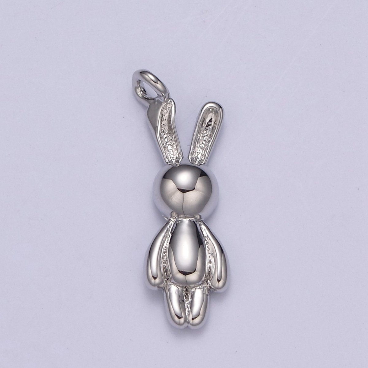 Gold Filled small balloon rabbit Charm Tiny bunny pendant for Kids Jewelry Necklace Bracelet Earring Supply N-664 N-665 - DLUXCA