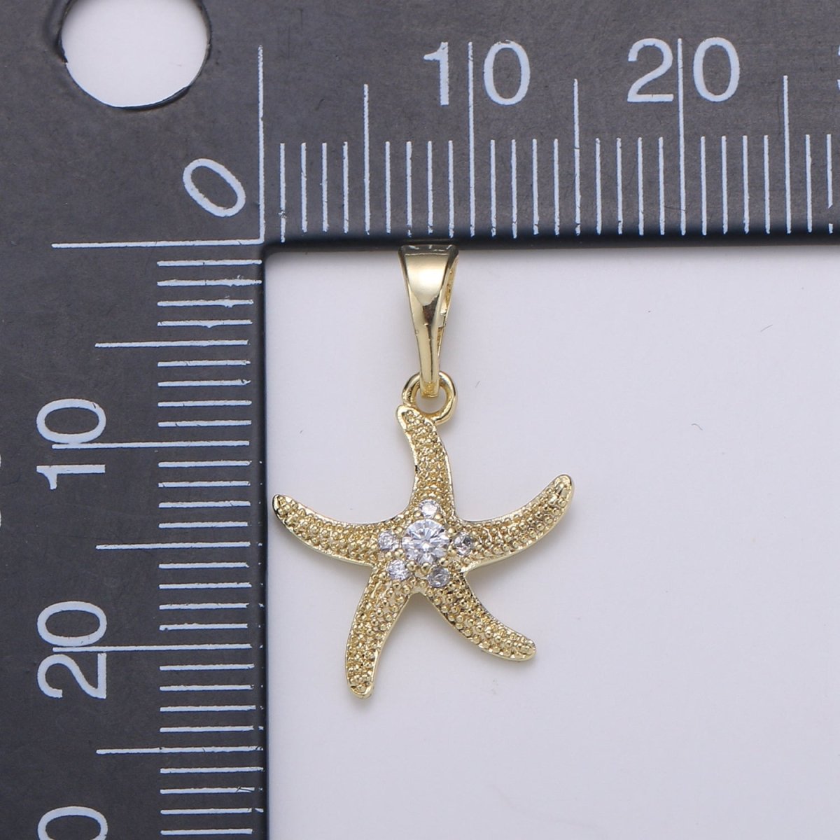 Gold Filled Starfish Pendants J-091 - DLUXCA