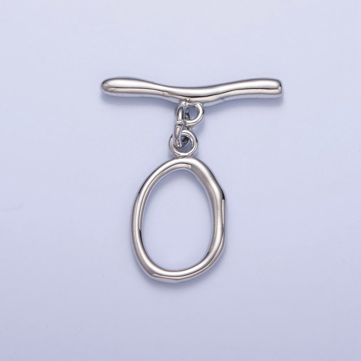 Gold Filled Wavy Geometric Toggle Clasps Closure in Gold & Silver L-756~L-758 - DLUXCA