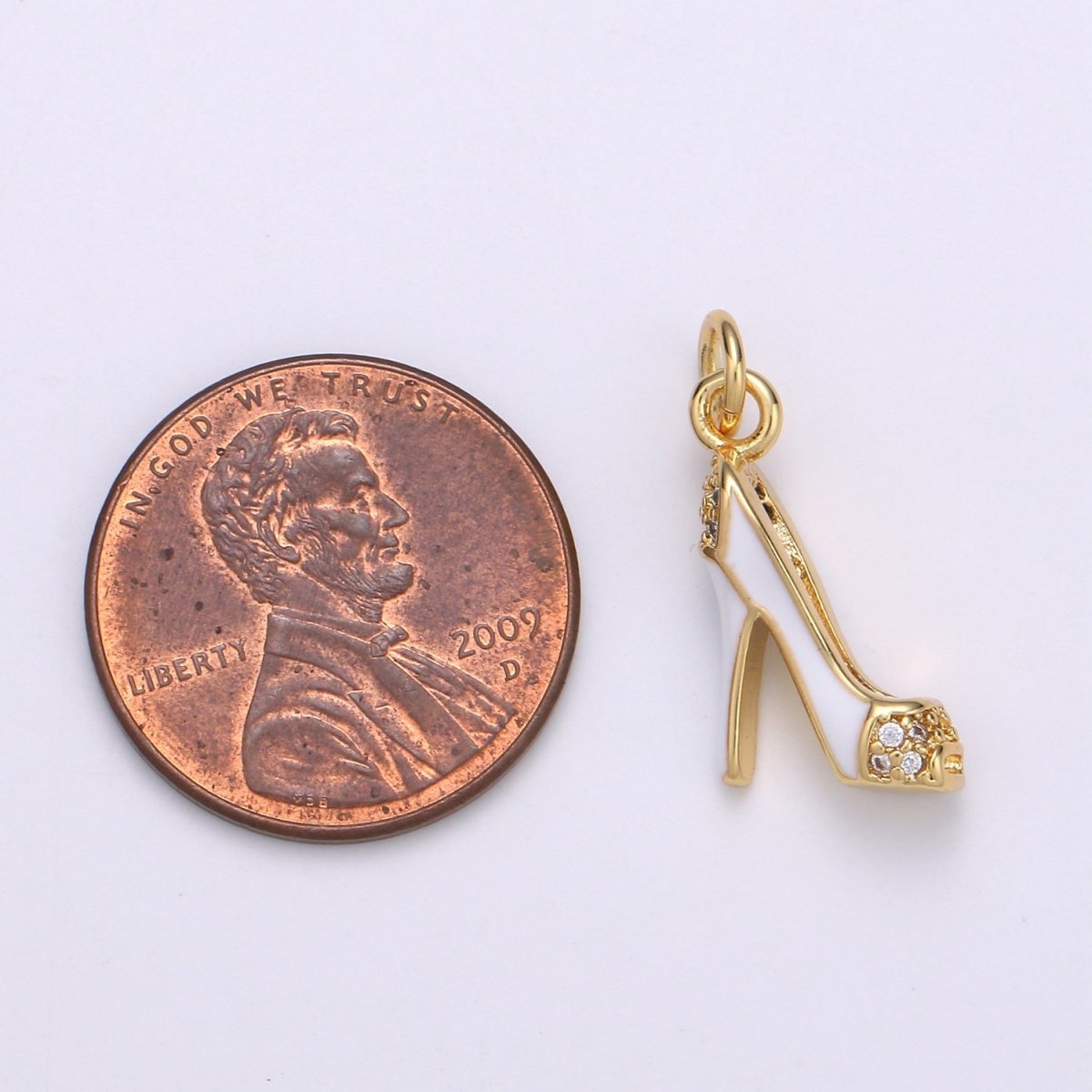 Gold Filled Women's Heels Charm D-797-D-799 - DLUXCA