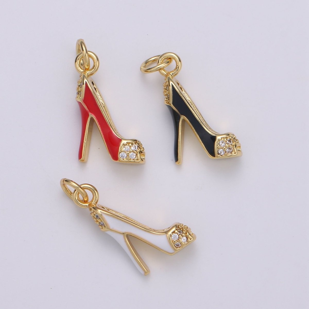Gold Filled Women's Heels Charm D-797-D-799 - DLUXCA
