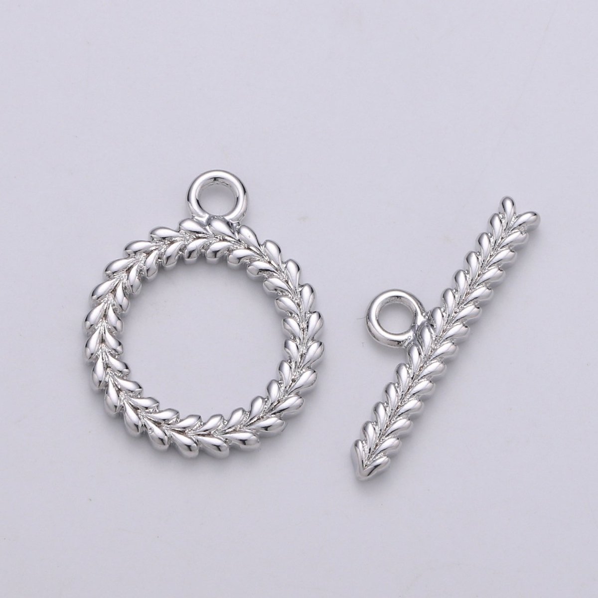 Gold Filled Wreath Classic Twist Toggle Clasp For DIY Jewelry Making L-065~L-066 - DLUXCA