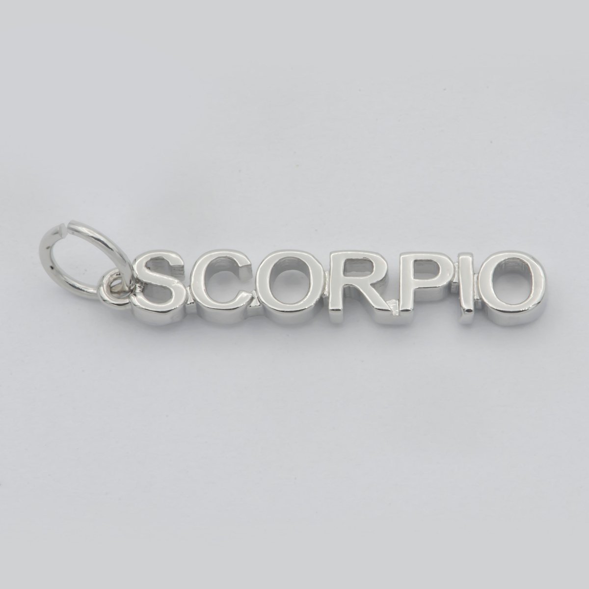 Gold Filled Zodiac Sign Script Words Mini Charm in Gold & Silver | A-651-A-662, A-703-A-714 - DLUXCA