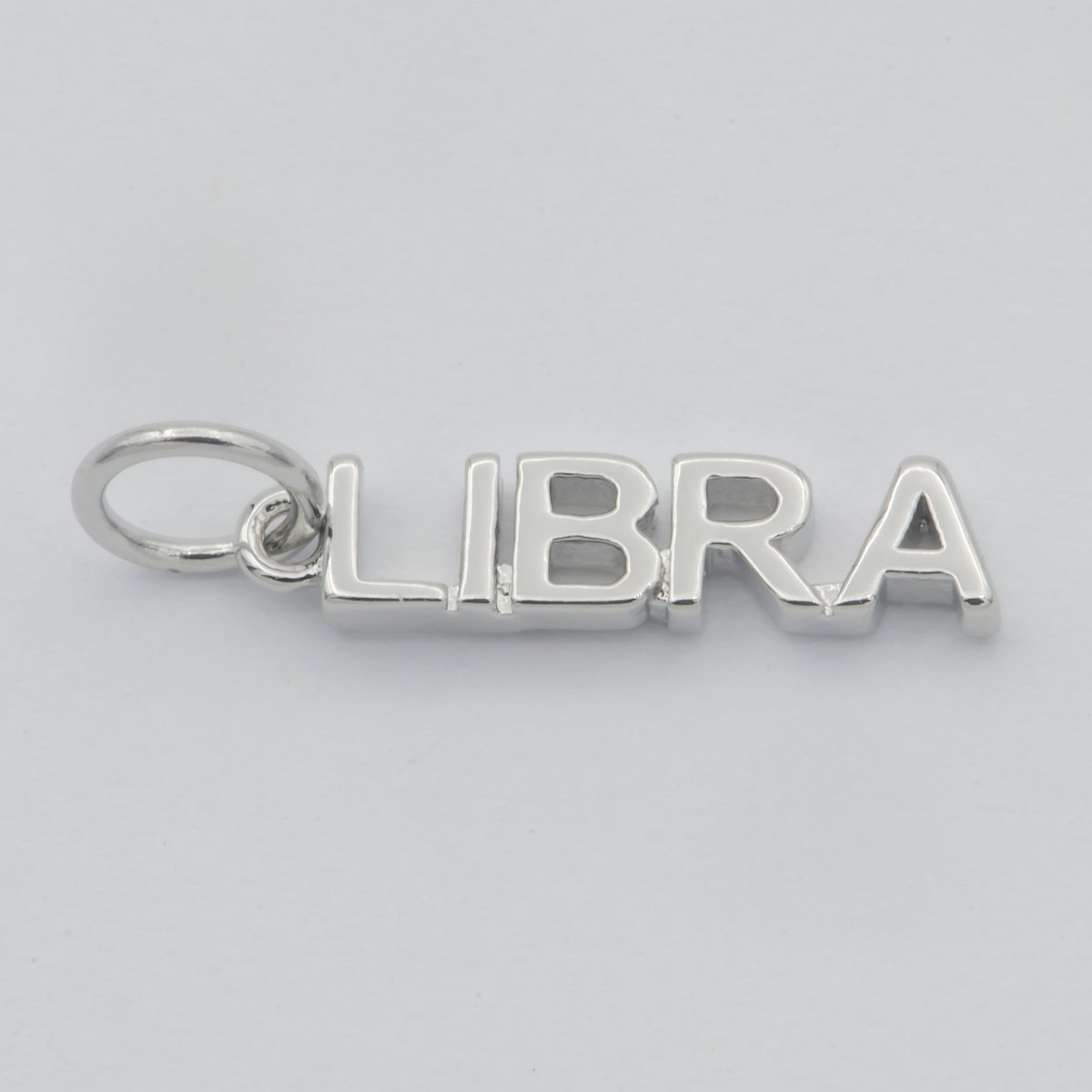 Gold Filled Zodiac Sign Script Words Mini Charm in Gold & Silver | A-651-A-662, A-703-A-714 - DLUXCA