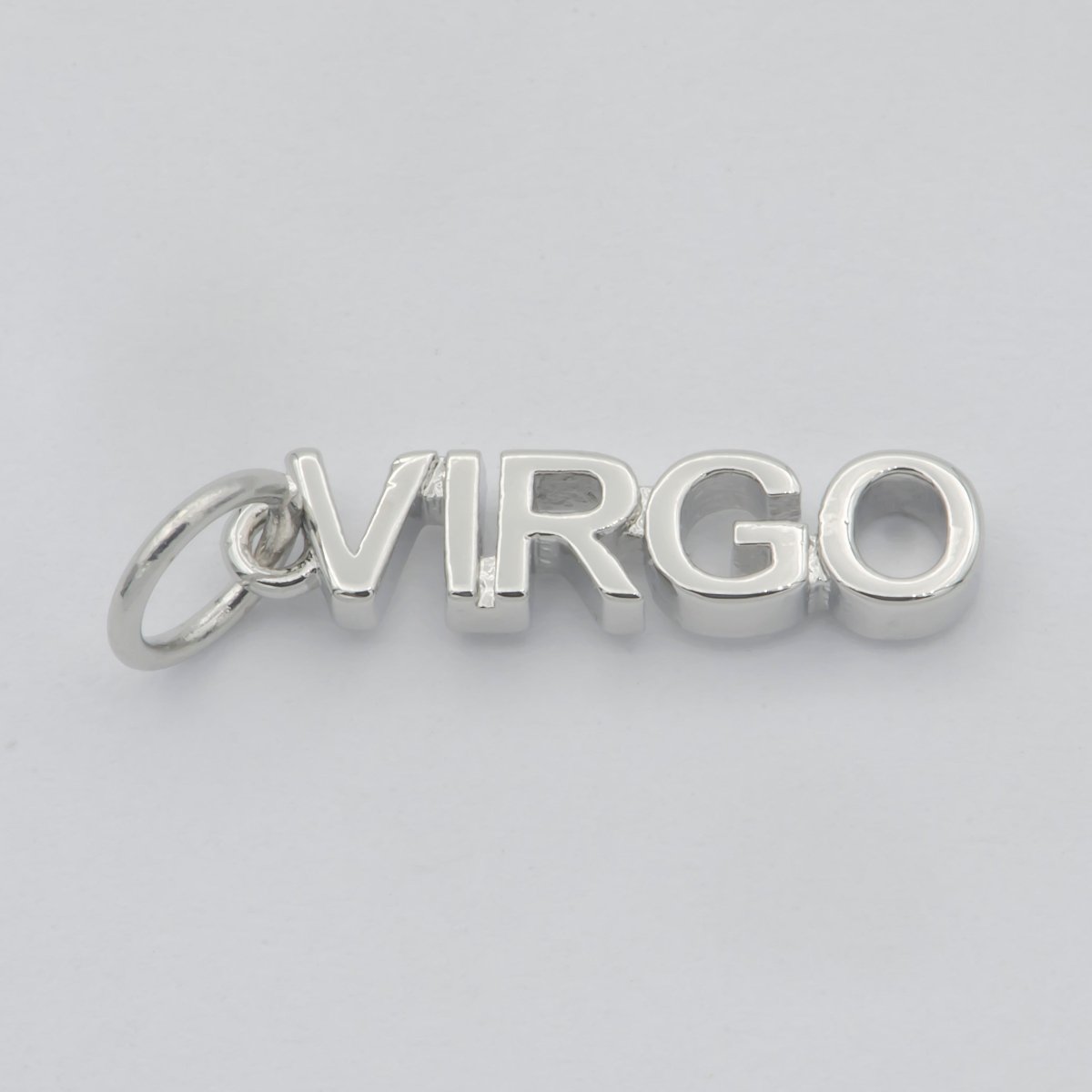 Gold Filled Zodiac Sign Script Words Mini Charm in Gold & Silver | A-651-A-662, A-703-A-714 - DLUXCA