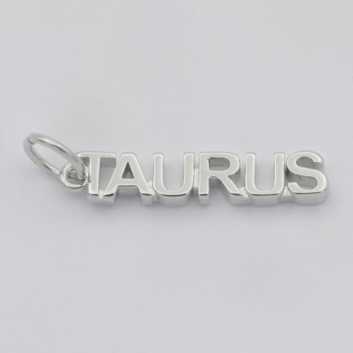 Gold Filled Zodiac Sign Script Words Mini Charm in Gold & Silver | A-651-A-662, A-703-A-714 - DLUXCA