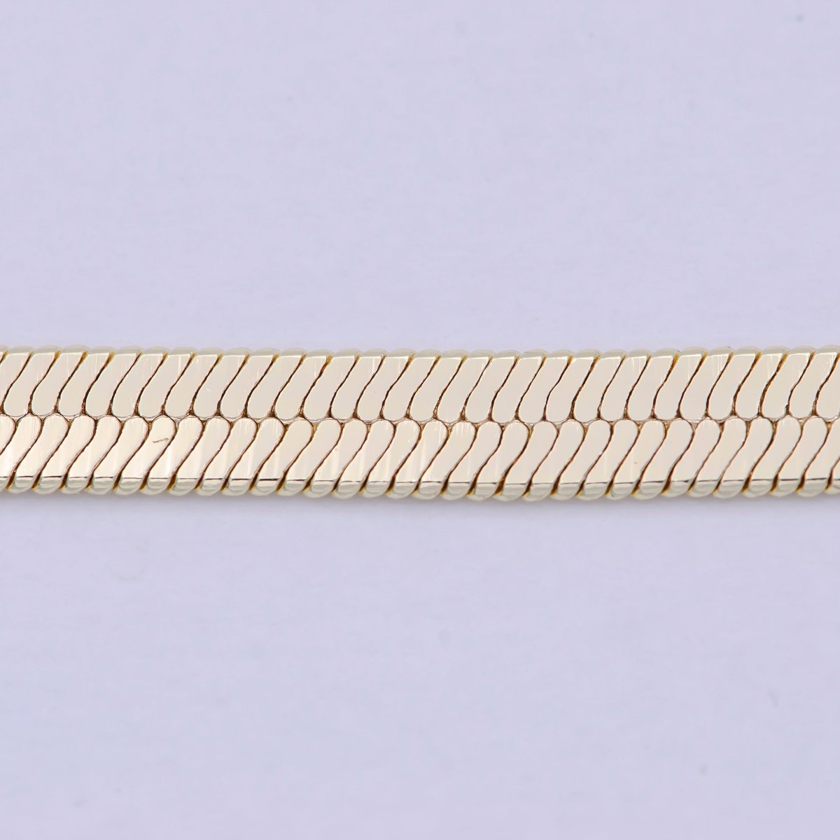 Gold Herringbone Chain Simple Layering Style For Women Necklace | WA-839 WA-840 Clearance Pricing - DLUXCA