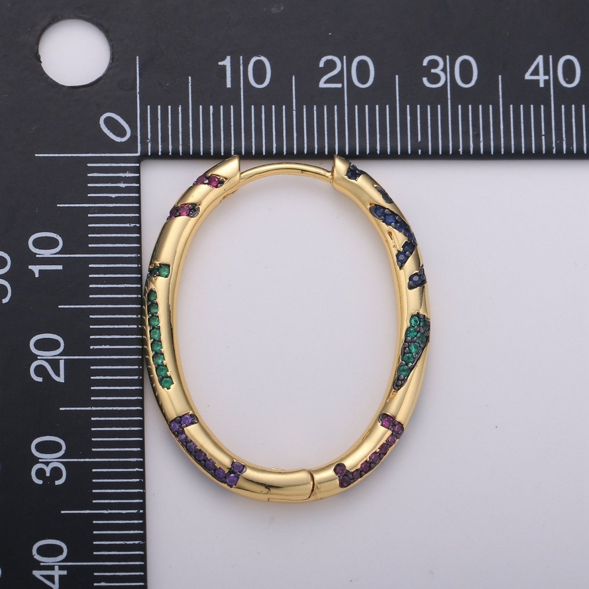 Gold Hoop Earrings, Dainty Hoop Earrings, Gold Hoops Minimalist Earrings, Gold Earrings, Chunky Hoop Earrings, gifts for her K-529 - DLUXCA