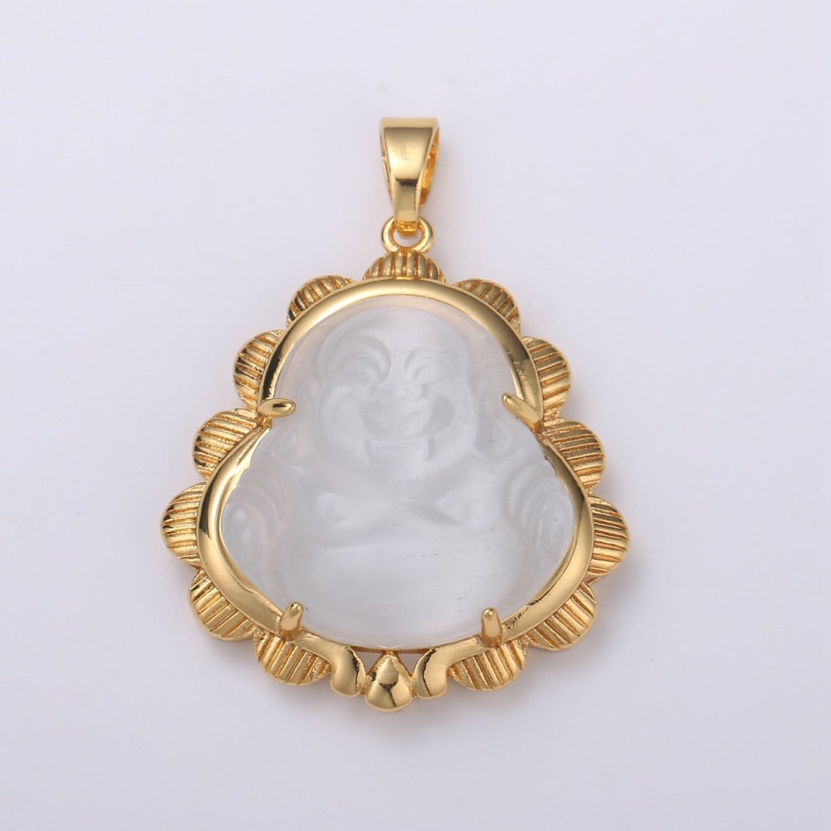 Gold Jade Buddha Pendant Colorful Buddha Jade Gold Filled Pendants O-175 ~ O-188 - DLUXCA