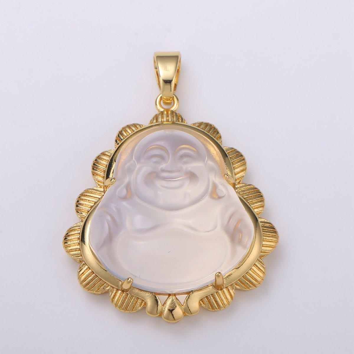 Gold Jade Buddha Pendant Colorful Buddha Jade Gold Filled Pendants O-175 ~ O-188 - DLUXCA