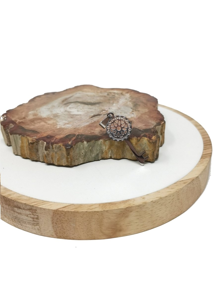 Gold Key Charm - Skeleton Key - Filigree Charm - Metal Charms - Silver Charms - Silver Key Charm for Necklace Earring Supply J-747 - DLUXCA