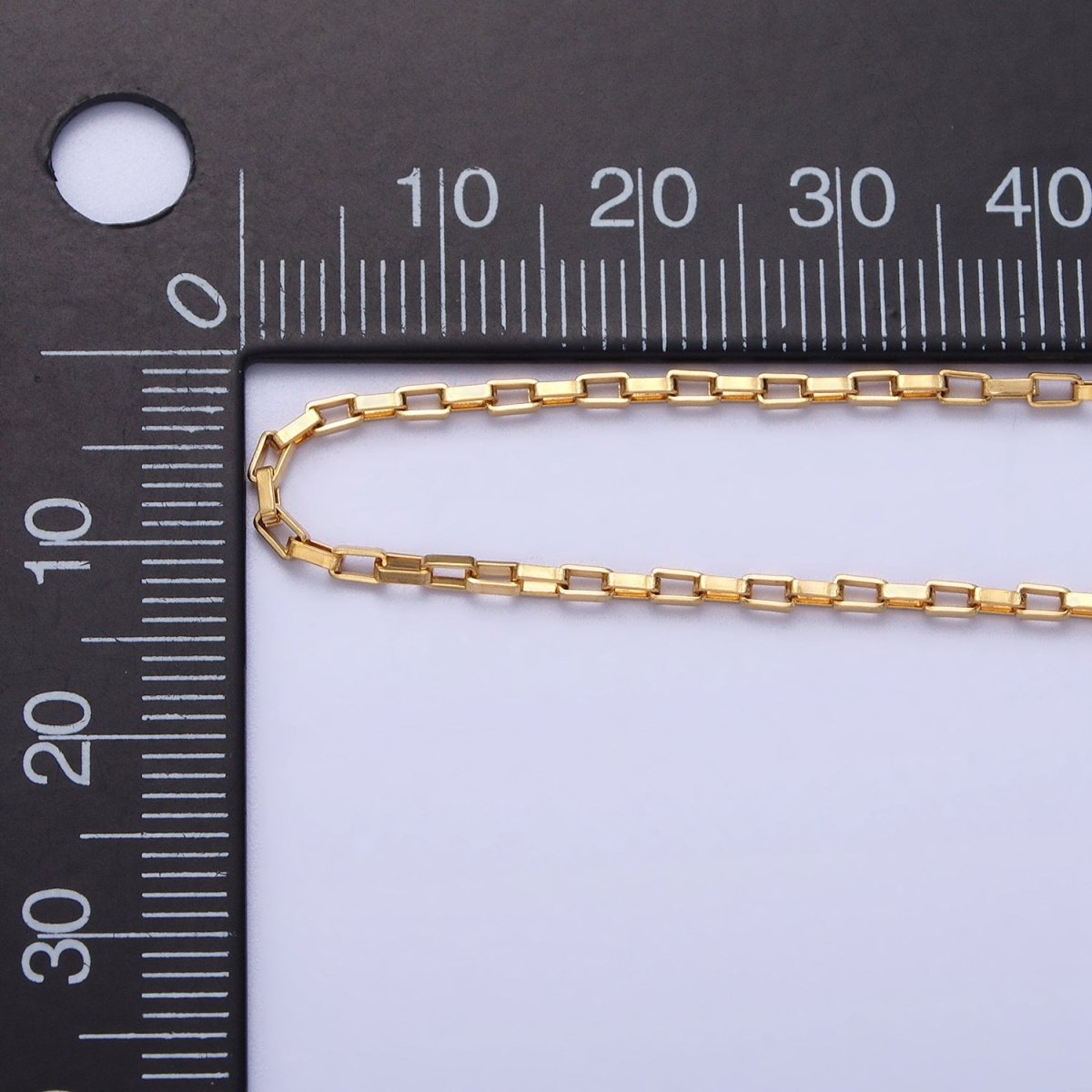 Gold Link Chain Paperclip Chain Necklace Dainty Stainless Steel Link Chain 17.7 inch Jewelry Making | WA-1696 WA-1697 Clearance Pricing - DLUXCA