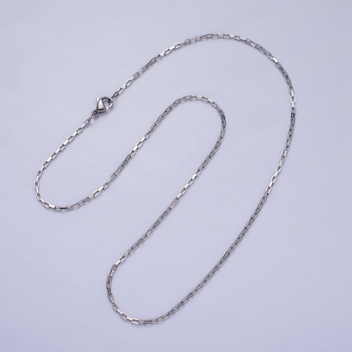 Gold Link Chain Paperclip Chain Necklace Dainty Stainless Steel Link Chain 17.7 inch Jewelry Making | WA-1696 WA-1697 Clearance Pricing - DLUXCA